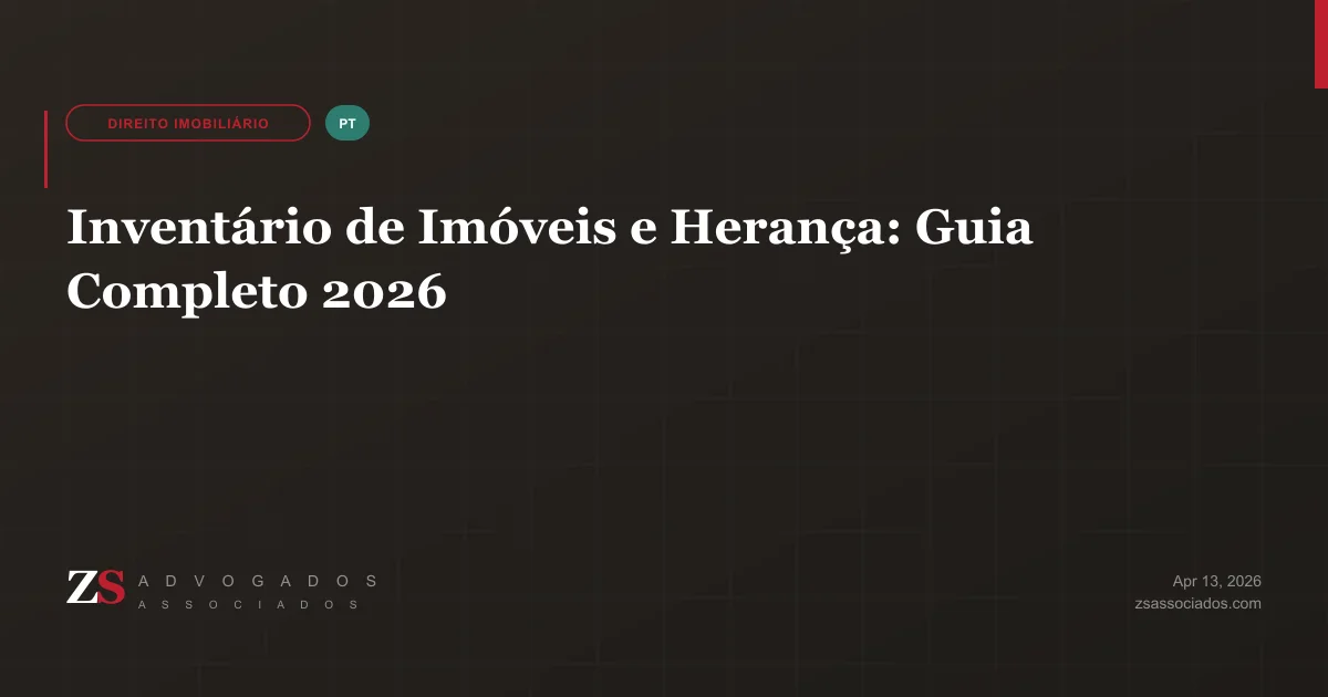 Inventário de imóveis e herança com documentos e propriedade