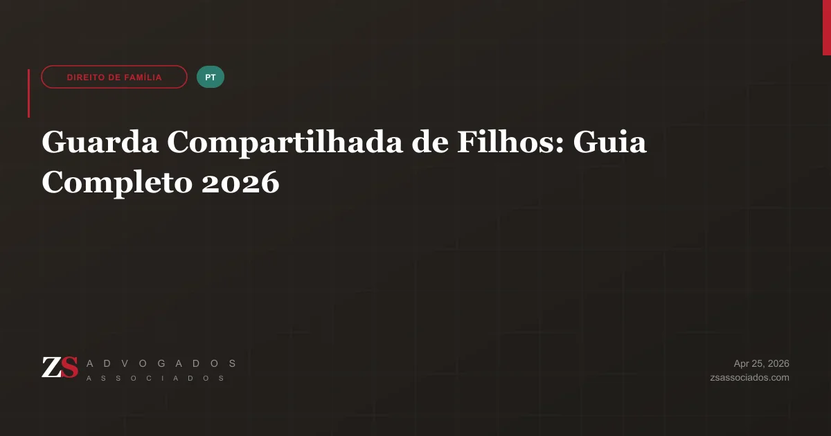 Ilustração sobre guarda compartilhada de filhos no Brasil