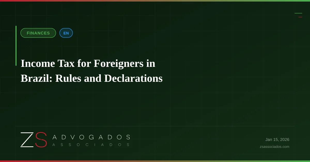 Illustration about Income Tax for Foreigners in Brazil: Rules and Declarations