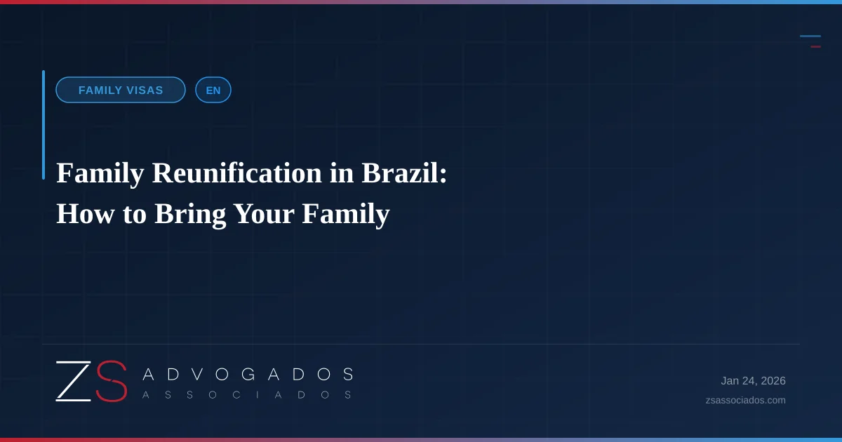 Illustration about Family Reunification in Brazil: How to Bring Your Family