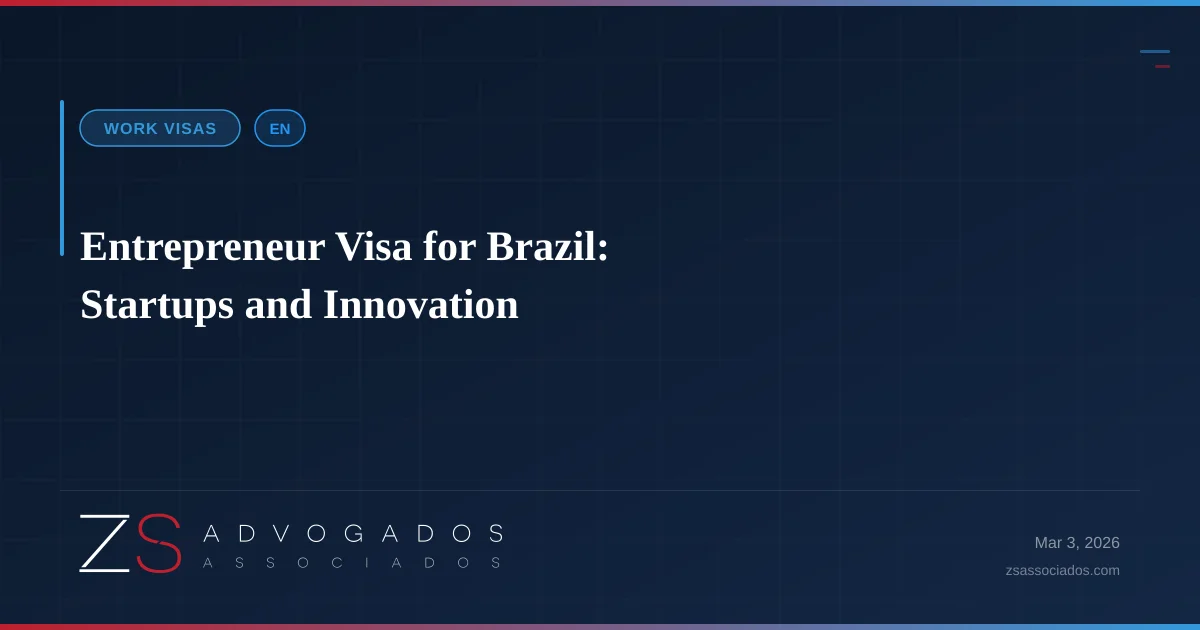 Illustration about Entrepreneur Visa for Brazil: Startups and Innovation
