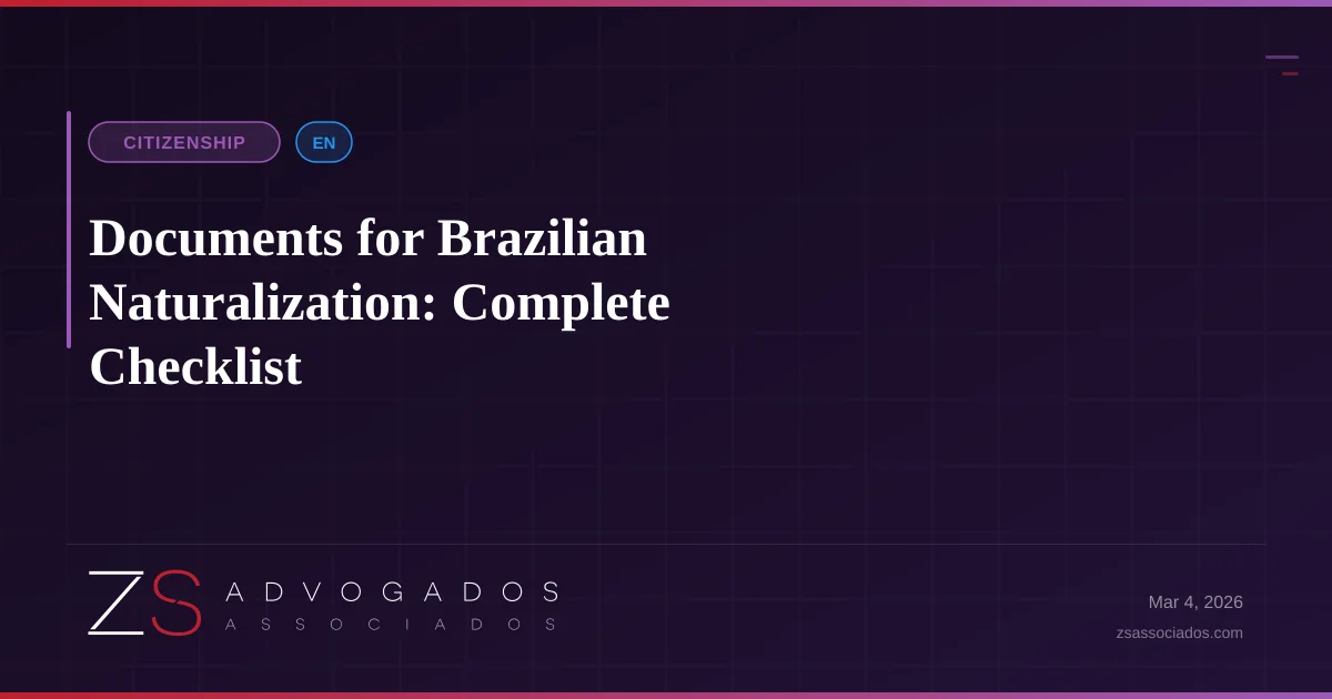 Illustration about Documents for Brazilian Naturalization: Complete Checklist