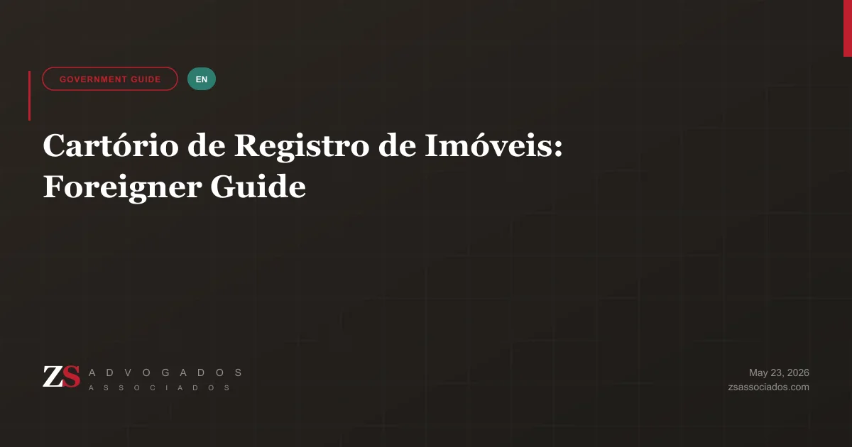 Illustration about the Cartório de Registro de Imóveis in Brazil for foreigners